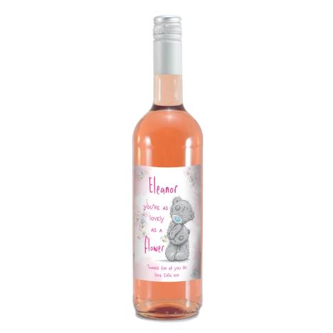 Personalised Me to You Lovely As A Flower Rosé Wine £16.99